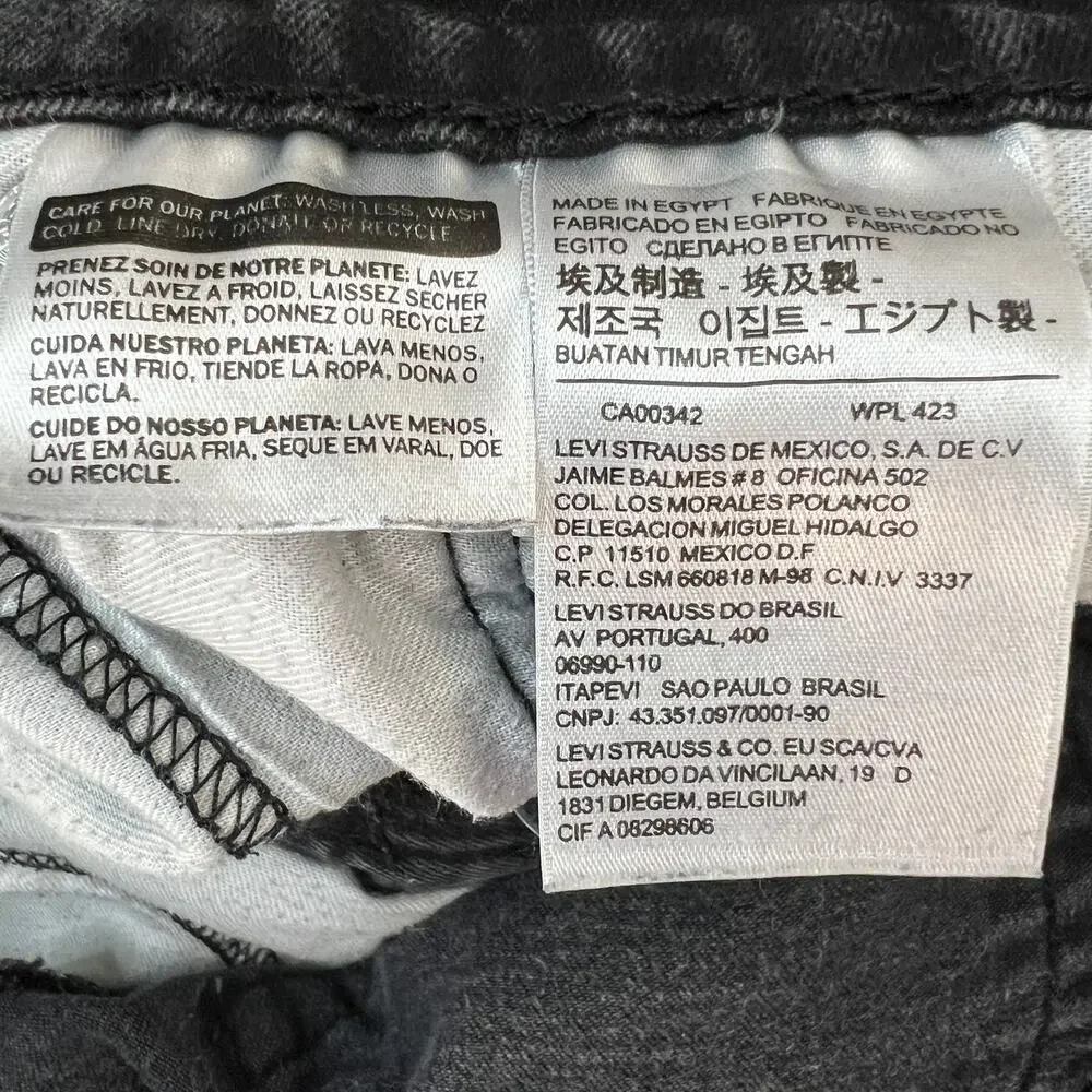 Levi’s 511 Slim Fit Jeans Black Denim Stretch Men’s 31x30 - Picture 7 of 12